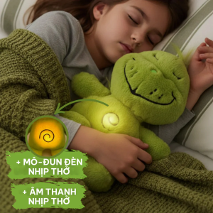 Thú bông mặt xị biết thở nhìn từ phía trước