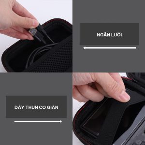 Mặt sau của túi với quai xách nhỏ