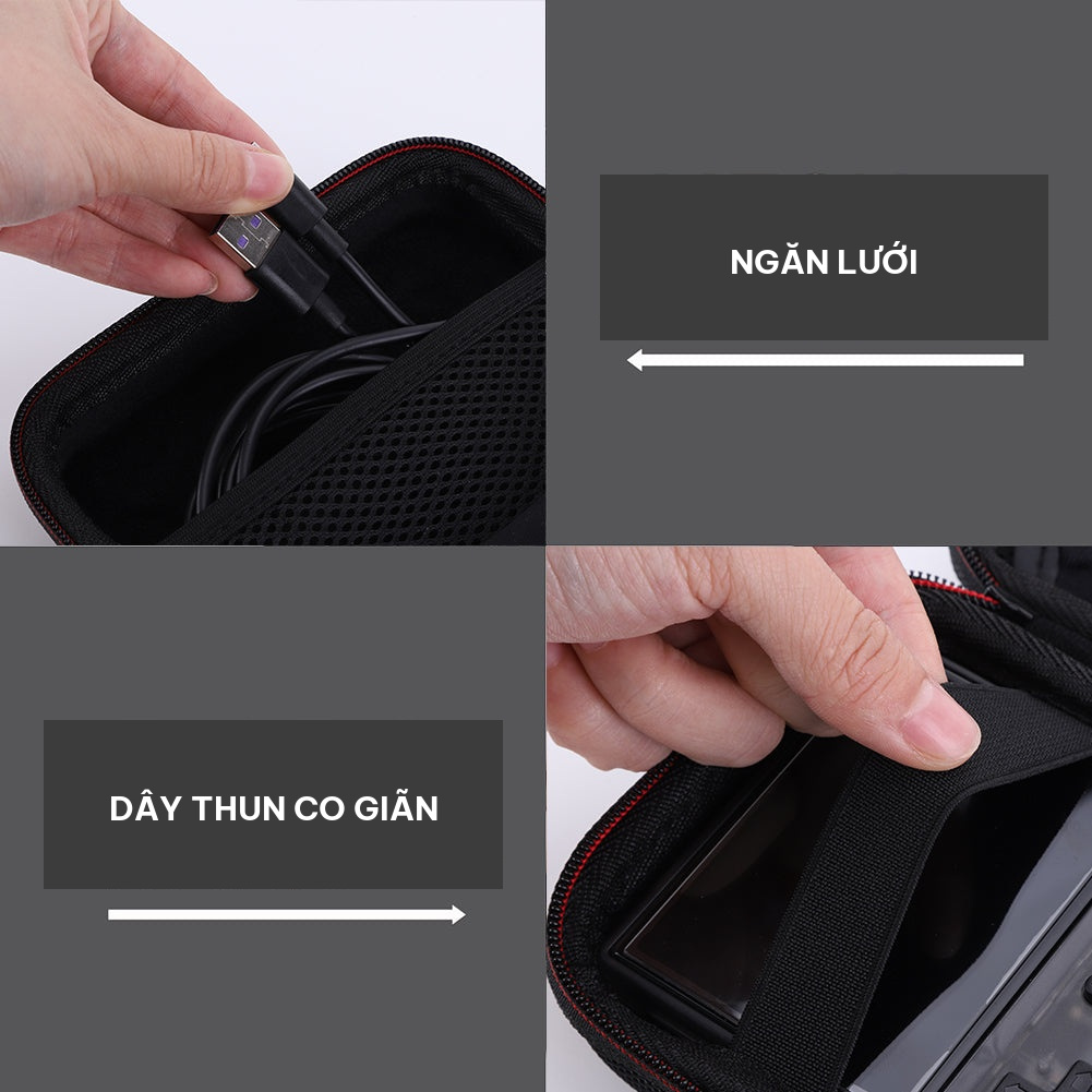 Mặt sau của túi với quai xách nhỏ