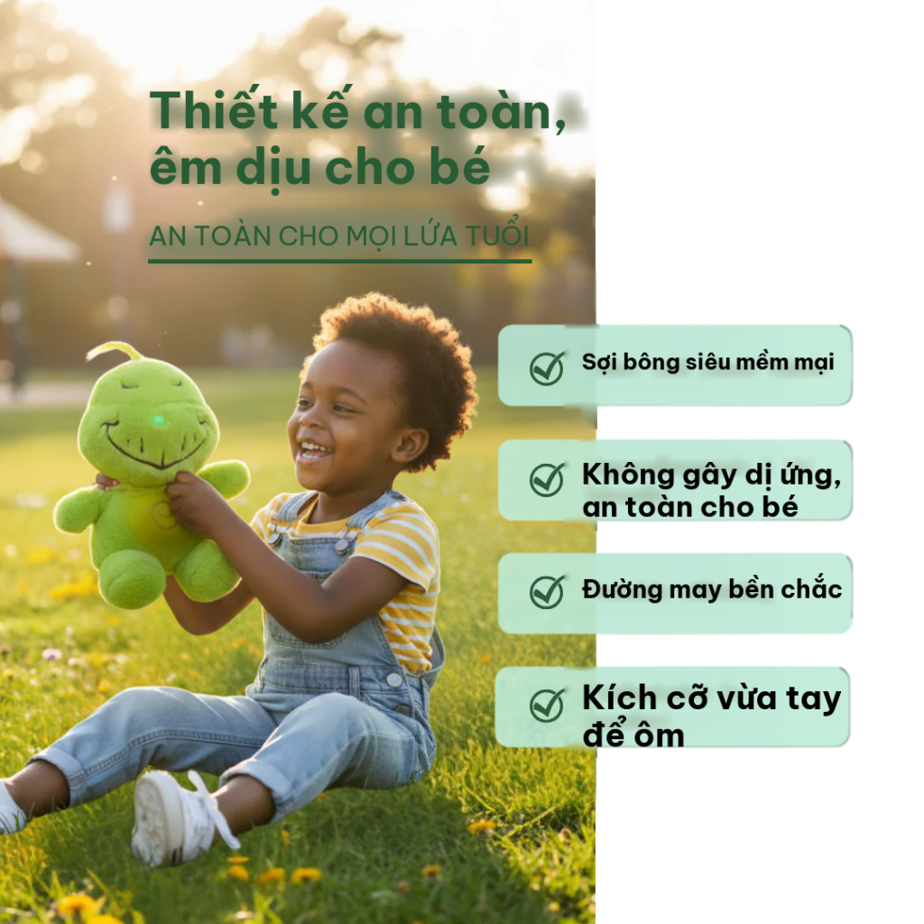 Chất liệu yên tâm cho bé