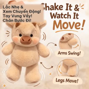 Thú bông biết chạy nhìn từ phía trước