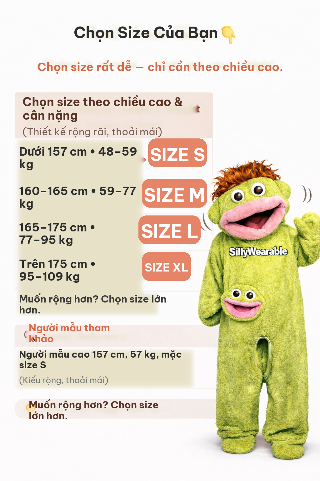 Bộ đồ trải phẳng cho thấy dáng rộng và ống tay bo