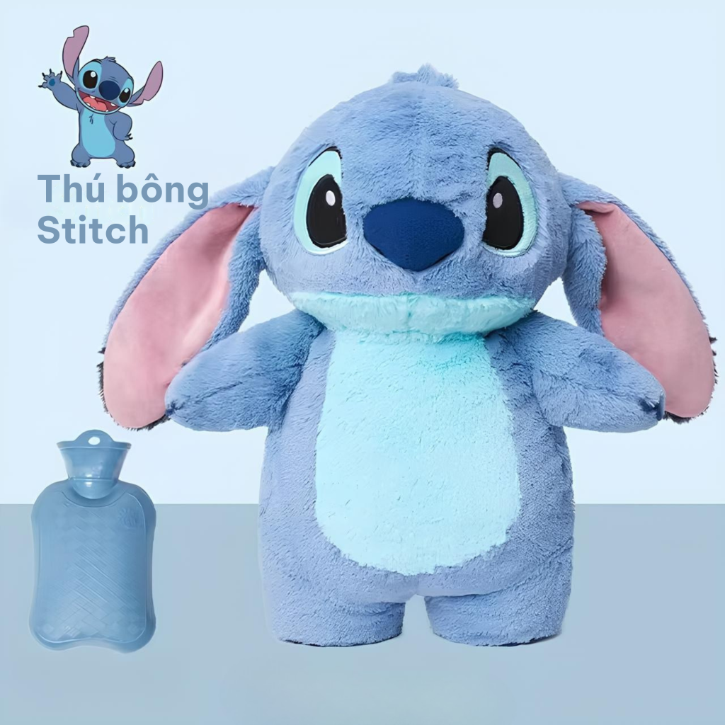 Thú bông thư giãn màu xanh đặt trên nền sáng